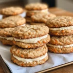 Soft and chewy carrot cake cookies with cream frosting